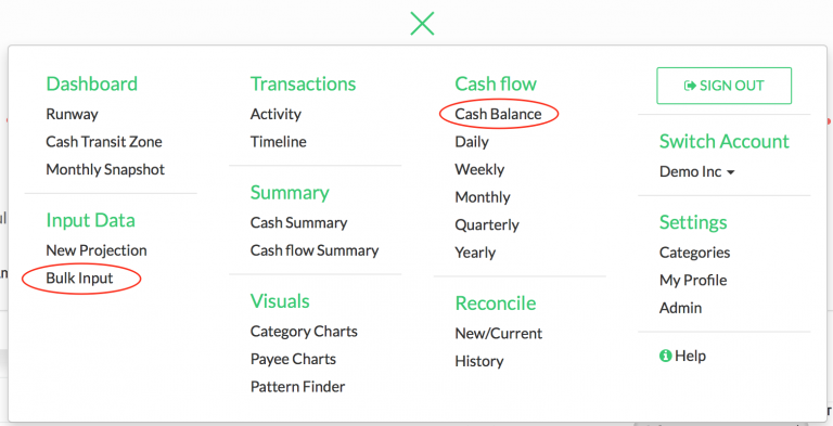 Export Data Forecast Track Manage Cash Flow Better Cashvue Support